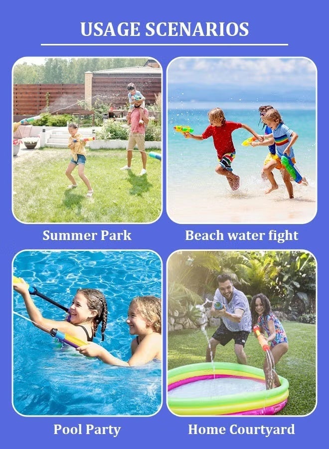 4Pieces Water Shooter Toys Water Gun for Kids, Firework Effect Summer Outdoor Swimming Pool Backyard Beach Water Game Fighting Play Toys - Image 4