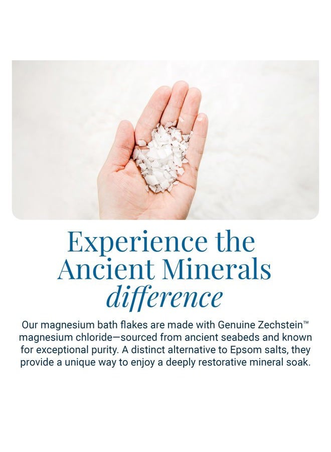 Ancient Minerals Magnesium Bath Flakes of Pure Genuine Zechstein Chloride - Resealable Magnesium Supplement Bag That Will Outperform Leading Epsom Salts (4.4 lb) - Image 4