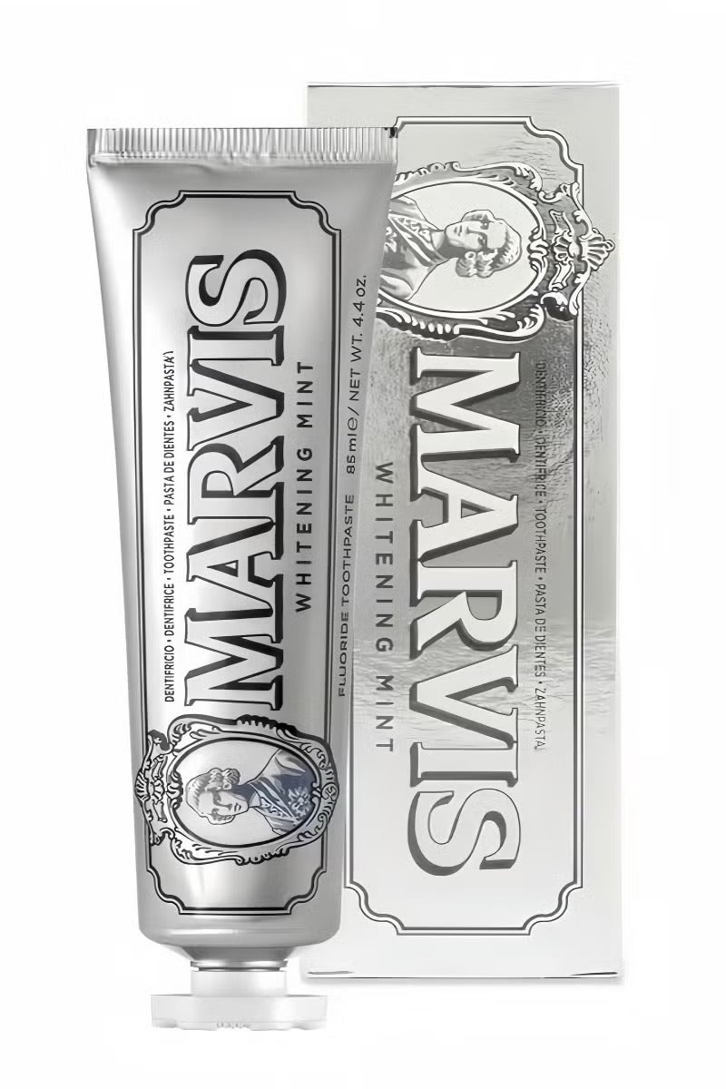 Marvis Whitening Mint Toothpaste 85ml – Strong Mint Flavor, Stain Removal, Fresh Breath, No Fluoride, Gentle on Enamel, Daily Oral Care, Made in Italy-Inspired Formula - Image 1
