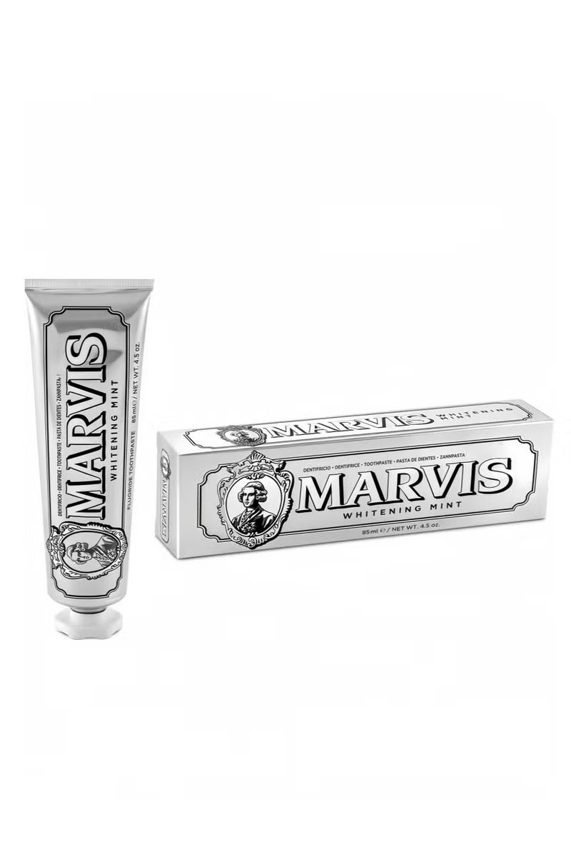 Marvis Whitening Mint Toothpaste 85ml – Strong Mint Flavor, Stain Removal, Fresh Breath, No Fluoride, Gentle on Enamel, Daily Oral Care, Made in Italy-Inspired Formula - Image 3