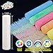 SMALL FISH 240PCS Washable Sidewalk Chalks 24 Colors Jumbo Chalk for Kids NonToxic Sidewalk Chalk Bulk for Toddler Dustless Outdoor Chalk Giant Box Chalkboard Chalk for Party Favor Playground Great for Kids - Image 4
