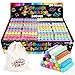 SMALL FISH 240PCS Washable Sidewalk Chalks 24 Colors Jumbo Chalk for Kids NonToxic Sidewalk Chalk Bulk for Toddler Dustless Outdoor Chalk Giant Box Chalkboard Chalk for Party Favor Playground Great for Kids - Image 3