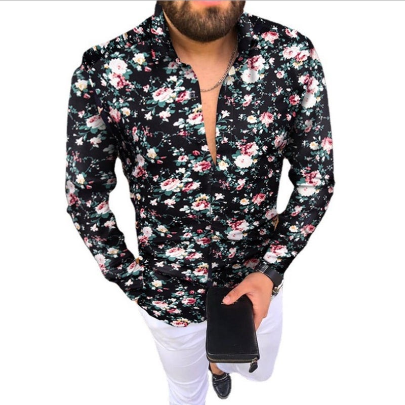 New Men'S Fashion Color Shirt Long Sleeve Shirt Men'S Korean Plus Size Jacket Perennial Goods - Image 4