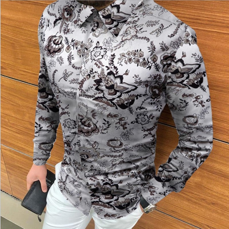 New Men'S Fashion Color Shirt Long Sleeve Shirt Men'S Korean Plus Size Jacket Perennial Goods - Image 5