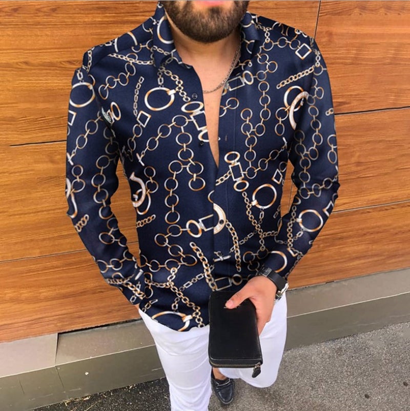 New Men'S Fashion Color Shirt Long Sleeve Shirt Men'S Korean Plus Size Jacket Perennial Goods - Image 3