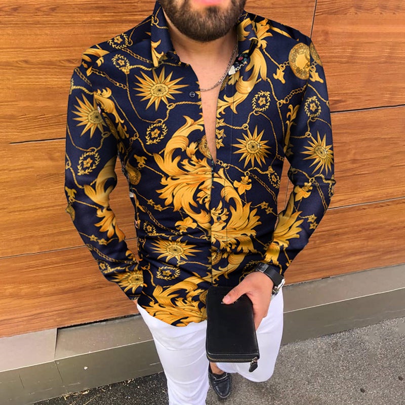 New Men'S Fashion Color Shirt Long Sleeve Shirt Men'S Korean Plus Size Jacket Perennial Goods - Image 2