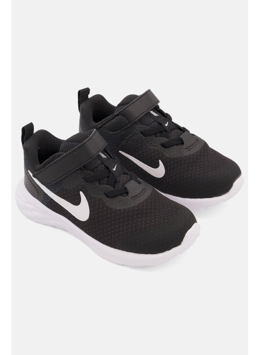 Nike Toddlers Boy Nike Revolution 6 Velcro Closure Shoes, Black/White  - Image 1