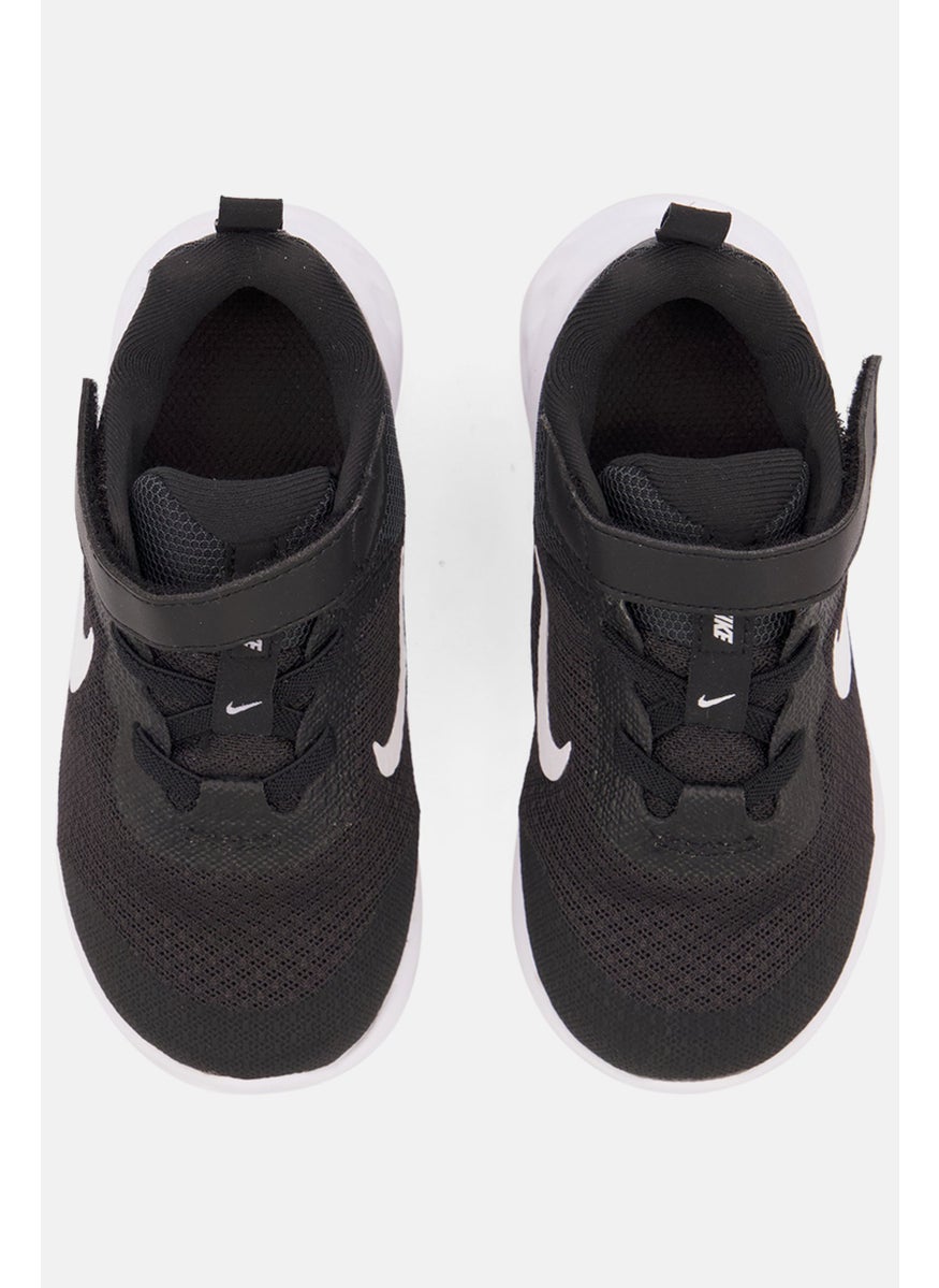 Nike Toddlers Boy Nike Revolution 6 Velcro Closure Shoes, Black/White  - Image 4
