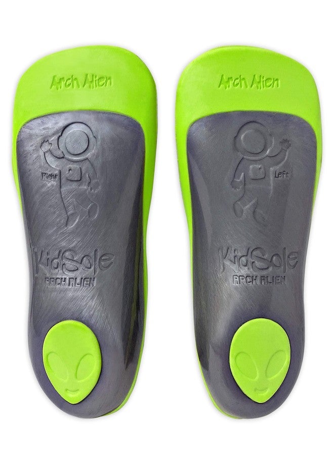 KidSole 3/4 Reinforced High Arch Support Children's Orthotic Insole. Slim Profile & Strong Support with Memory Foam Soft Top. KidSole Arch Alien (US Kids Size 4-7.5) - Image 4