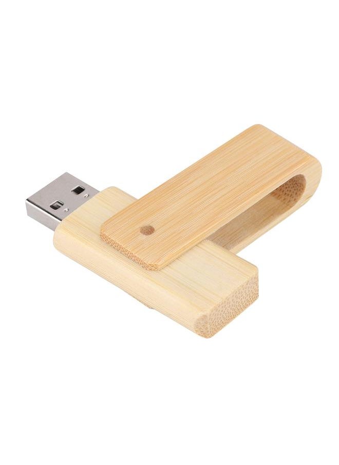Thoraya Wooden Rotary Flash Drives Storage USB 2.0 U Disk Memory Stick (128G)  - Image 3