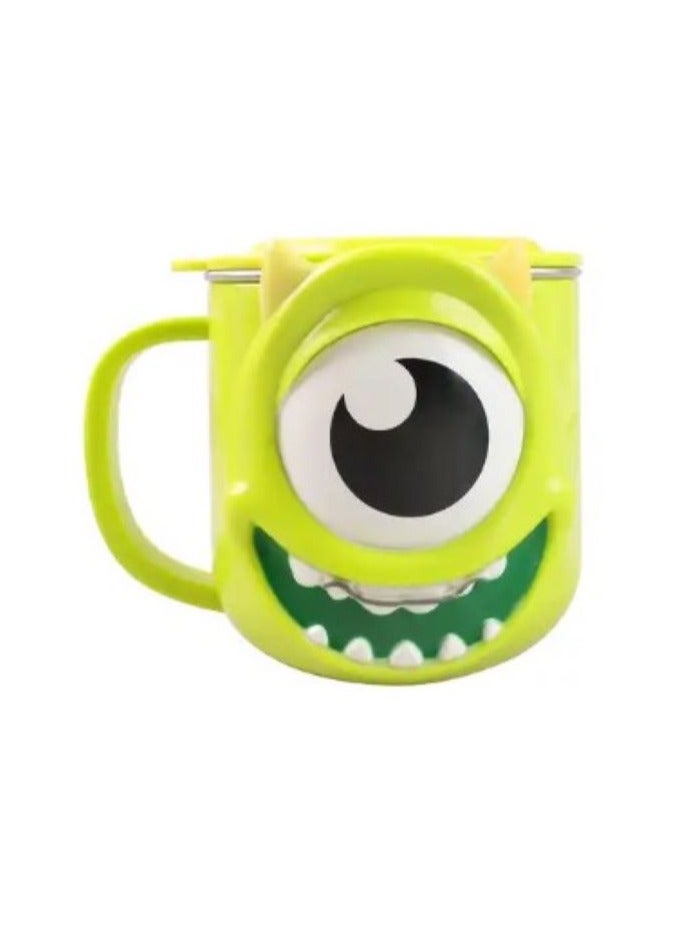 ديزني 1 قطعة شخصية كرتونية ثلاثية الأبعاد للأطفال تشرب كوب ماء من الفولاذ المقاوم للصدأ 280 مل (مايك) - Image 1