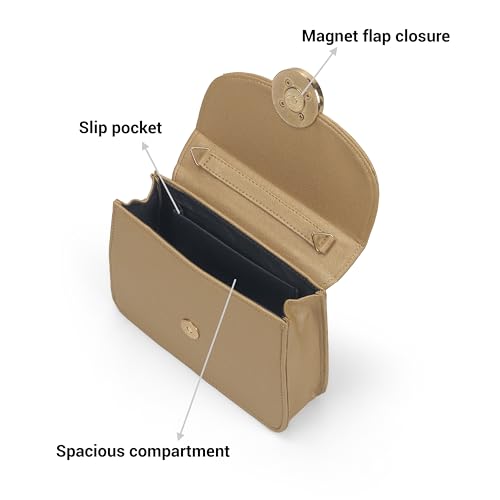 Mochi Women Bronze Formal PU Soft Body Lock closure Solid Sling Bag with 1 Pocket and 1 compartments(66-853) - Image 5