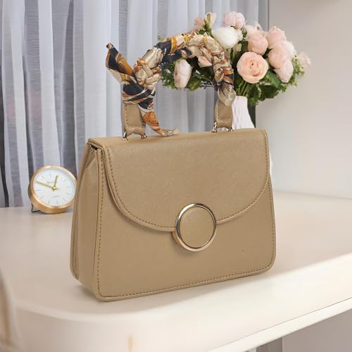 Mochi Women Bronze Formal PU Soft Body Lock closure Solid Sling Bag with 1 Pocket and 1 compartments(66-853) - Image 2