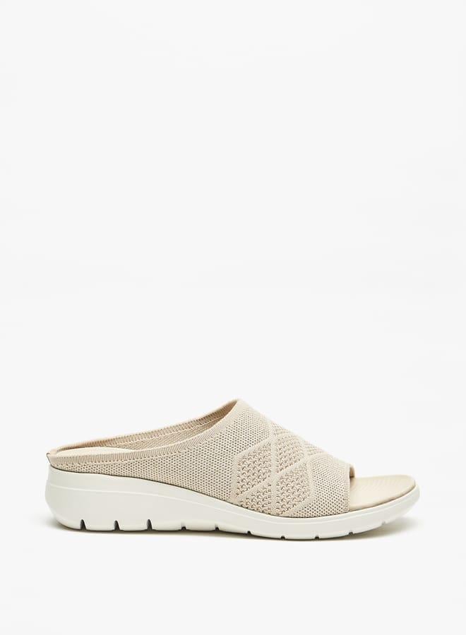 Flora Bella By Shoexpress Women Textured Slide Sandals Ramadan Collection - Image 3