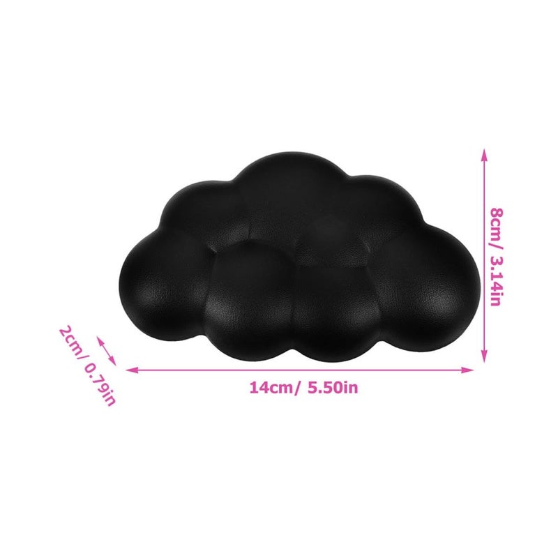 2pcs Cloud Shape Wrist Rest Set Soft Keyboard Cushion Hand Support For Computer Typing - Image 3