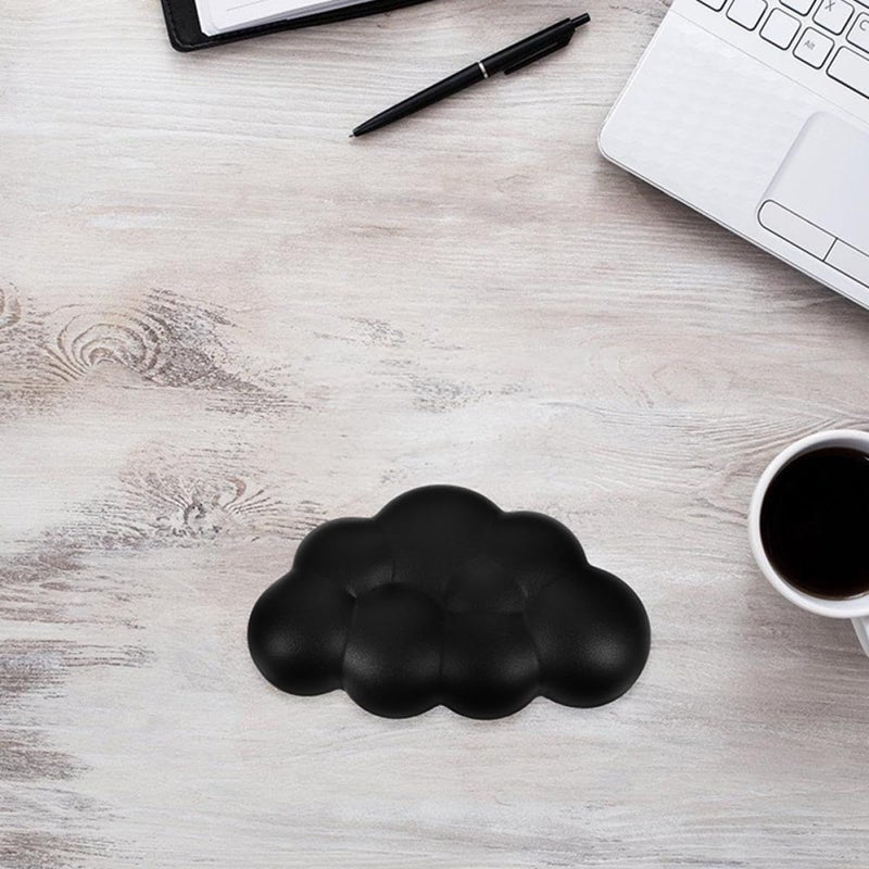 2pcs Cloud Shape Wrist Rest Set Soft Keyboard Cushion Hand Support For Computer Typing - Image 5