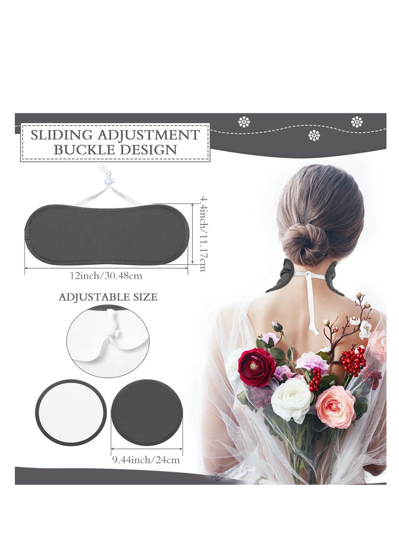 SOLARAE 8 Pcs Castor Oil Wrap Kit Reusable Castor Oil Pack for Chest, Neck and Liver, Include 2 Waist, 2 Neck and 4  Pads, Adjustable Compress with Storage Bag for Liver Stress (Gray) - Image 3