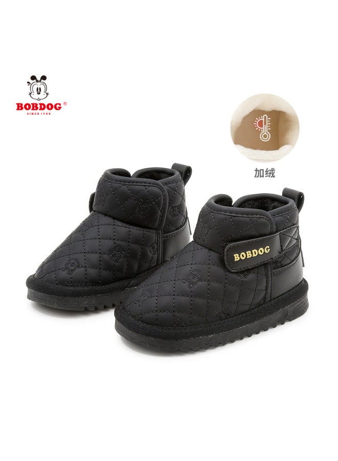 Children's Cotton Shoes, Toddler Shoes, Cute Kids' Shoes, Snow Boots, Baby Winter Warm New Style Fleece-lined Babudou