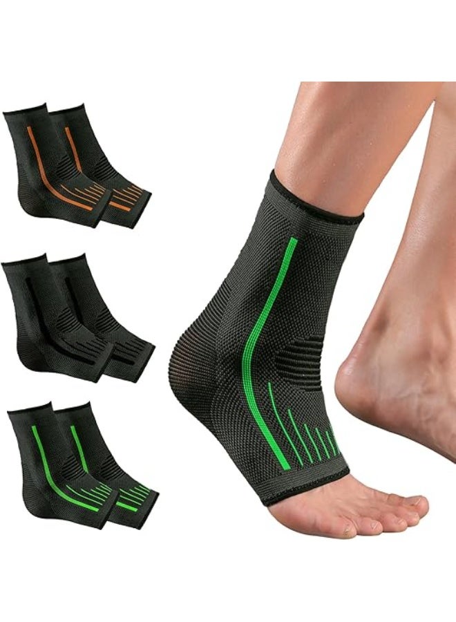 Foot & Ankle Brace Compression Socks - Wrap Support Sleeve for Men & Women - Effective Relief for Plantar Fasciitis, Sprained Ankle, & Injury Recovery - Image 1