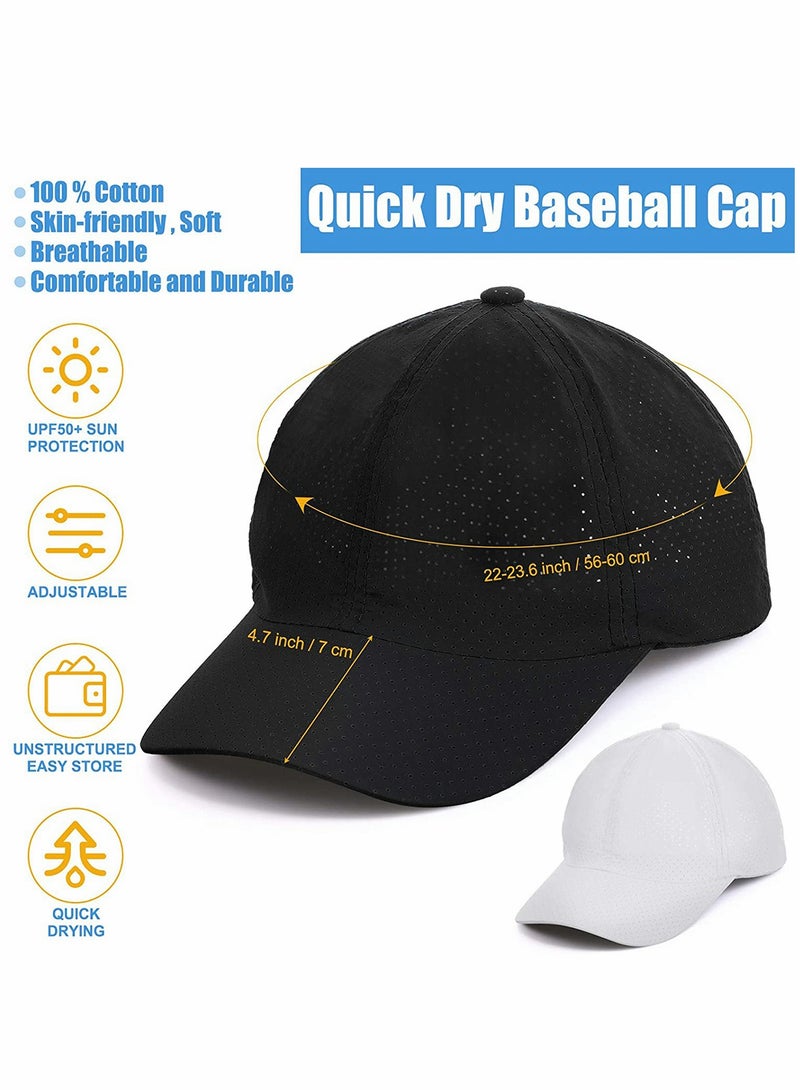 Quick Dry Sports Baseball Cap for Mountaineering, Fishing, Golf - Breathable Hat for Hiking, Cycling, Running - Sunshade Hat for Men and Women - Image 3