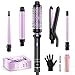 BESTOPE PRO 5 in 1 Curling Iron, Curling Wand Set with Thermal Brush, Flat Iron Hair Straightener, Clip - Image 2