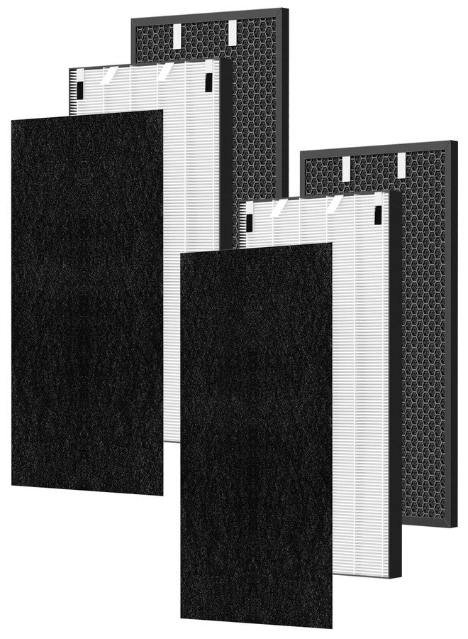 إزينلايف مجموعتان من فلاتر بديلة لجهاز تنقية الهواء Bissell Air320، متوافقة مع طرازات Air220 وAir320 و2768A و2609A، تتضمن فلاتر HEPA وفلاتر أولية وفلاتر كربون نشط. - Image 1