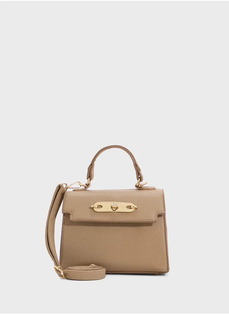 ELLA Womens Satchel With Buckle