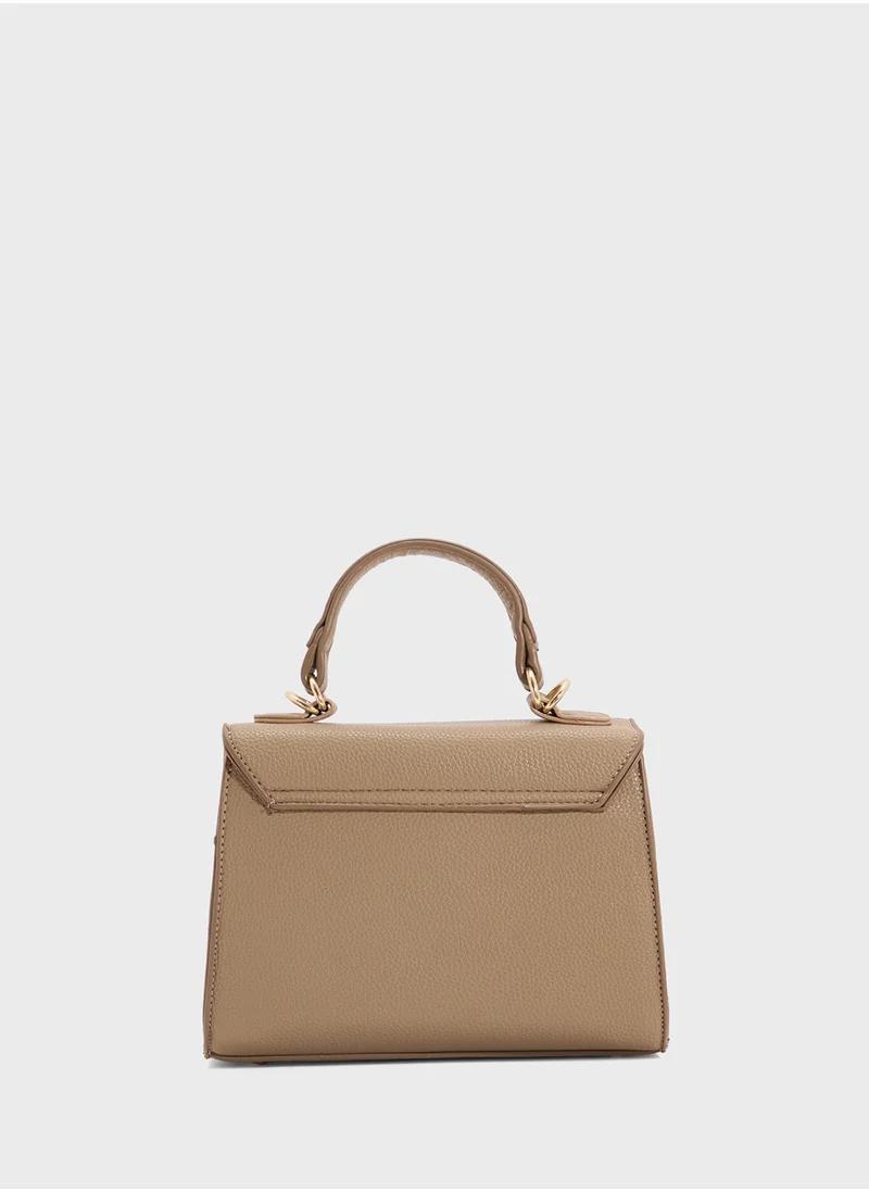 ELLA Womens Satchel With Buckle