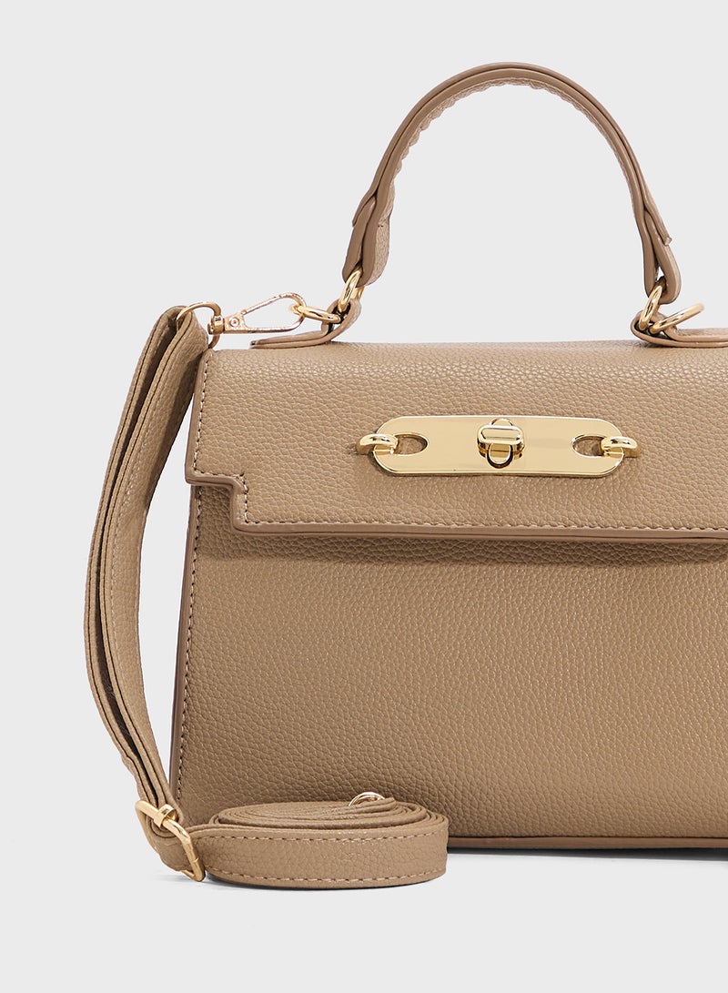 ELLA Womens Satchel With Buckle  - Image 4