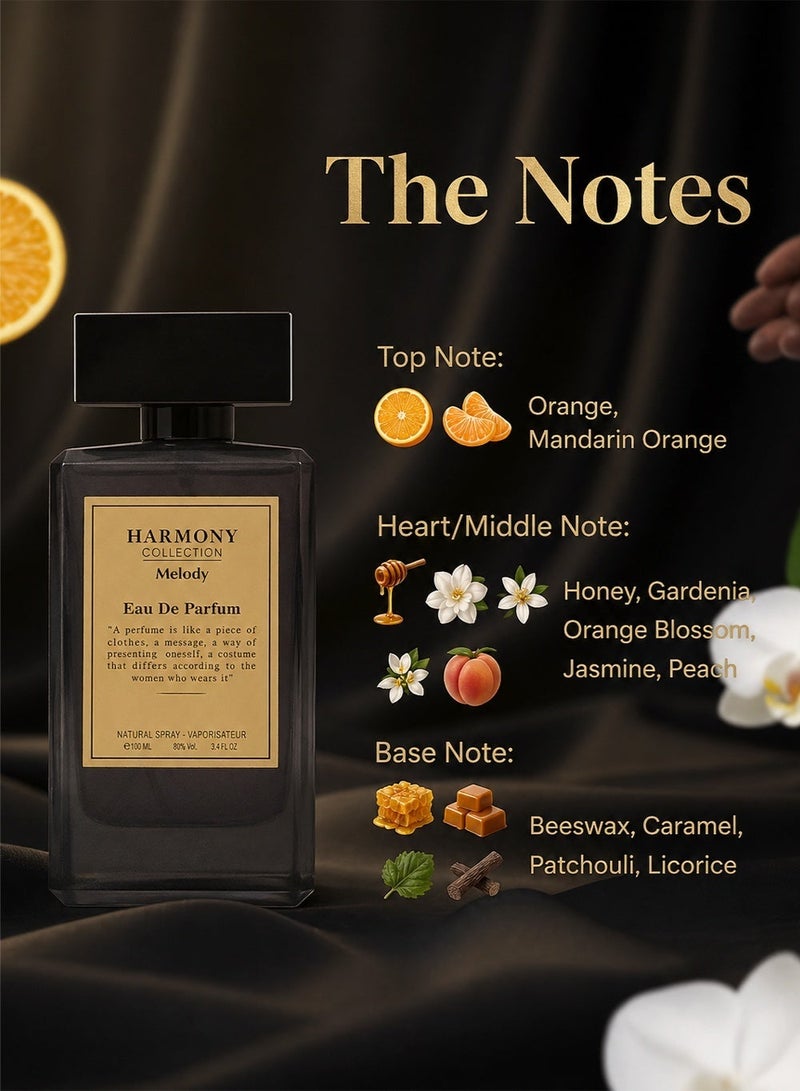 ديفينا عطر ميلودي من مجموعة هارموني للنساء - 100 مل | عطر نسائي برائحة العسل والباتشولي - Image 2