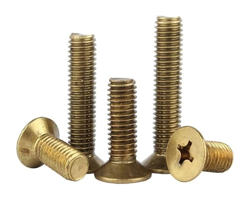 M10 Brass Countersunk Flat Head Machine Screws Phillips Cross Recessed Fasteners Bolts 35mm 2pcs - Image 5