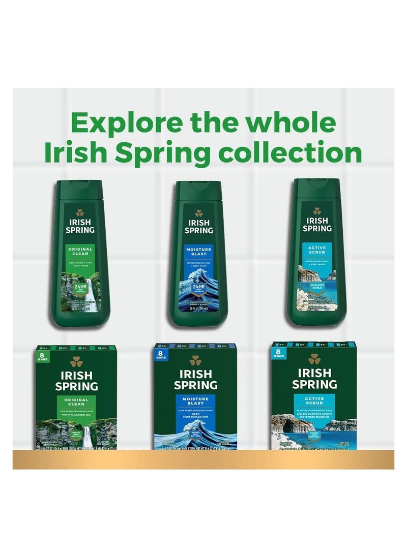 Irish Spring Irish Spring Icy Blast Deodorant Bar Soap for Men, 6 Pack  - Image 2