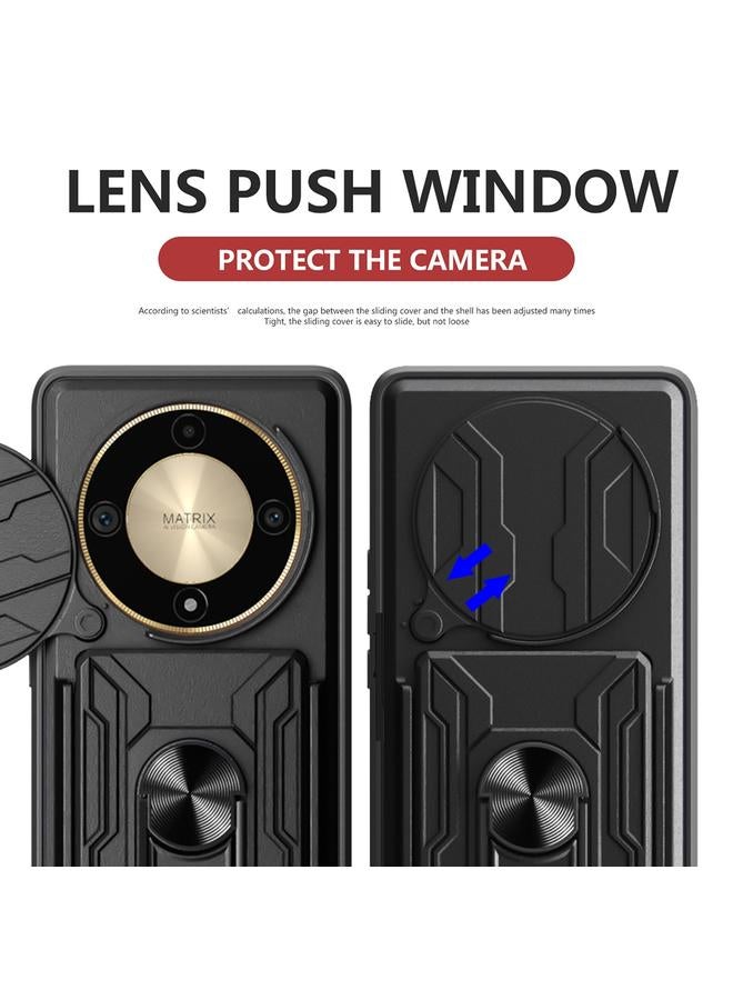 S-TOP Case For Honor X9b Sliding Camshield TPU+PC Phone Case with Card Slot - Image 3