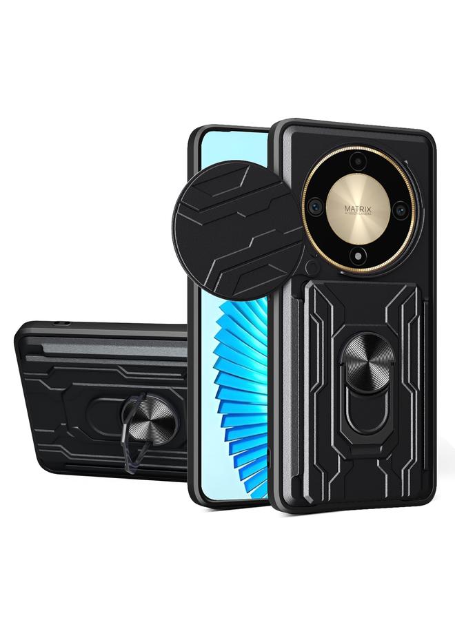 S-TOP Case For Honor X9b Sliding Camshield TPU+PC Phone Case with Card Slot - Image 1