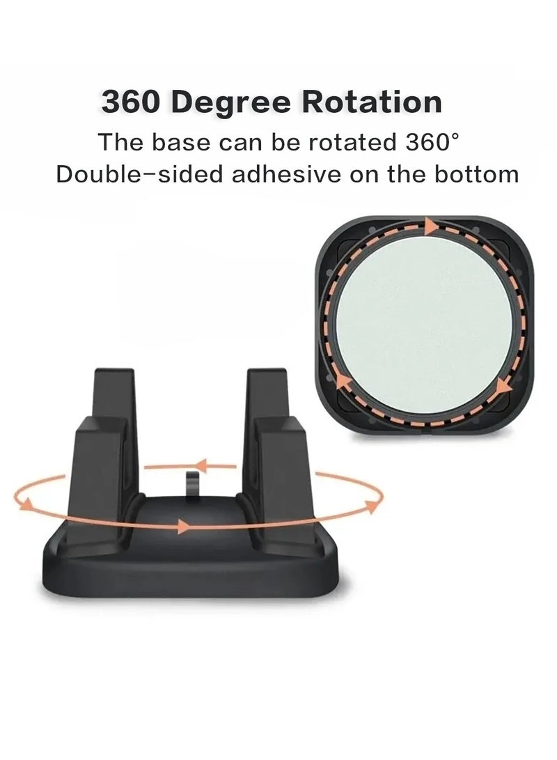 AROAQ Car Phone Holder, 360 Degree Soft Silicone Anti Slip Mobile Phone Mount, Compact Portable Stick To Dashboard Silicone Bracket Phone Stand, Stable Car Phone Mount For Cell Phone - Image 2