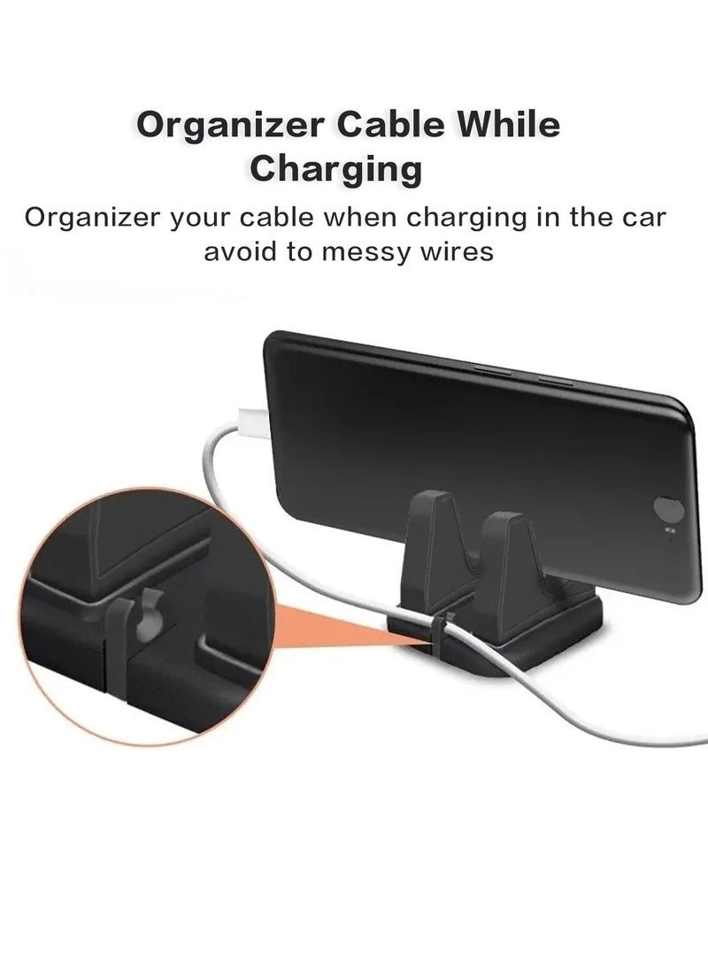 AROAQ Car Phone Holder, 360 Degree Soft Silicone Anti Slip Mobile Phone Mount, Compact Portable Stick To Dashboard Silicone Bracket Phone Stand, Stable Car Phone Mount For Cell Phone - Image 3