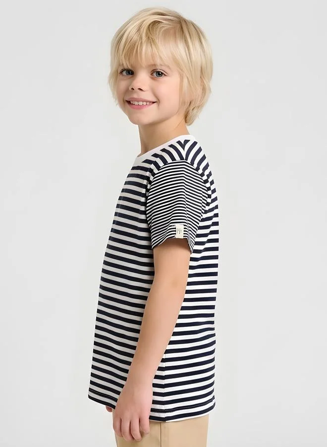 Take Two Boys Classic Nautical Stripe T-Shirt By Juniorloom