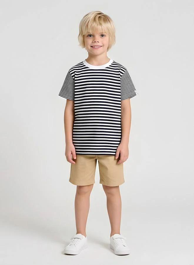 Take Two  Boys Classic Nautical Stripe T-Shirt By Juniorloom for Men | Best Price UAE