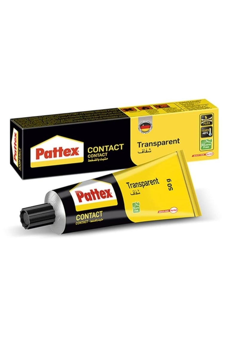Pattex Transparent Contact Adhesive – Strong, Flexible & Temperature-Resistant Glue for Multipurpose Use - Image 1