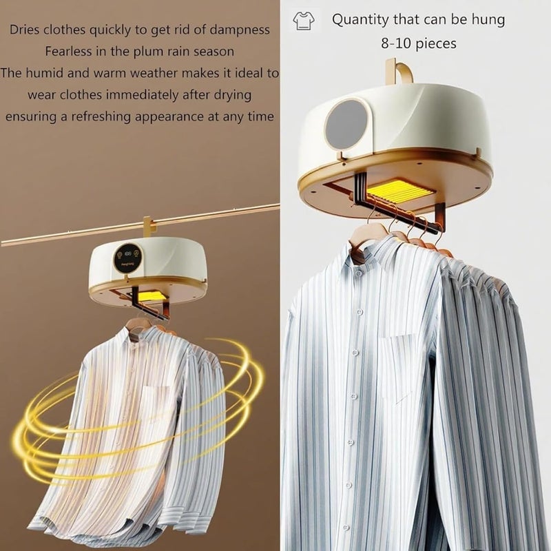 KASTWAVE Automatic Ironing Machine, Portable Garment Steamer and Clothes Folding System, Vertical Steam Iron for Home and Travel, Wireless Dryer for Apartment Use, Includes User Manual - Image 3