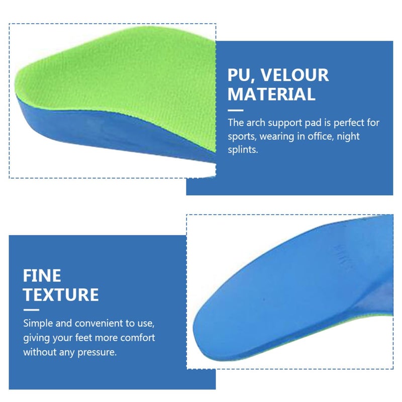 Orthotic Arch Support Insoles For Flat Feet Anti Skid Breathable Cushions Heel Support Size 22 For Boys - Image 4