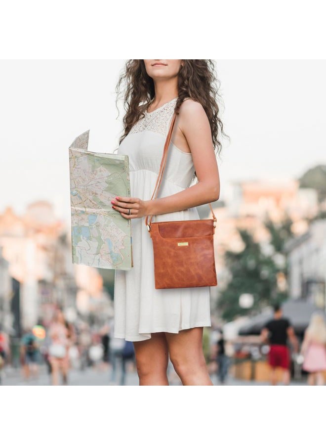GyroVu Leather Crossbody Bags for Women - Women's Crossbody Handbags - Trendy Leather Purse for Women - Ladies Sling Bag  - Image 2