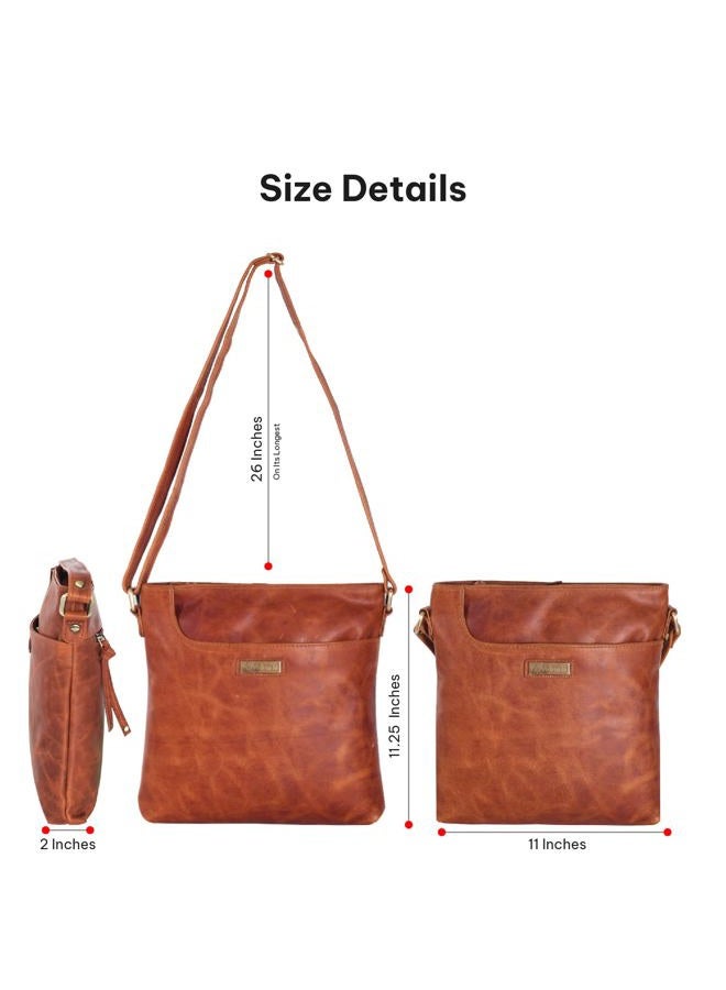 GyroVu Leather Crossbody Bags for Women - Women's Crossbody Handbags - Trendy Leather Purse for Women - Ladies Sling Bag  - Image 5