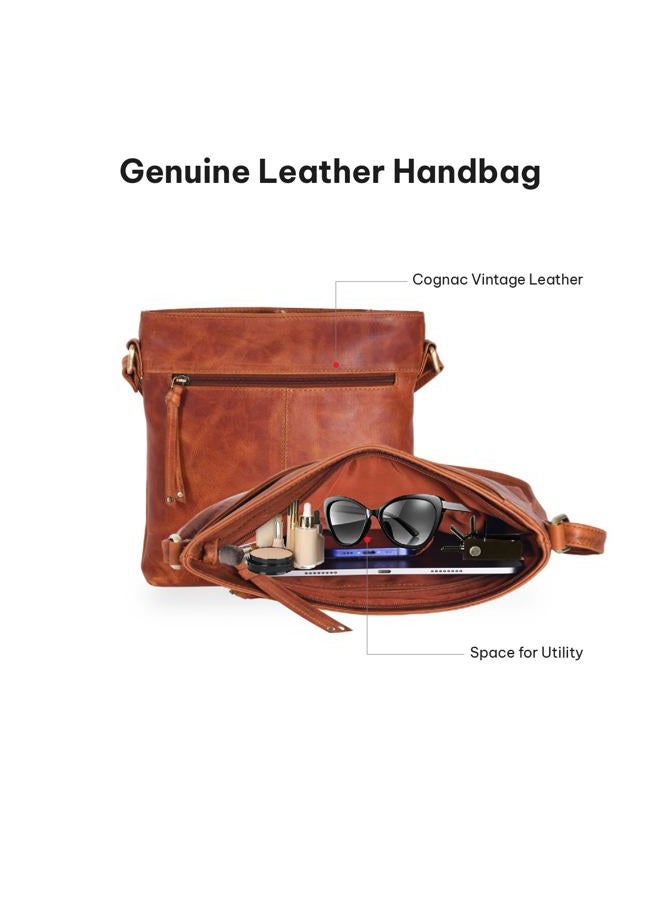 GyroVu Leather Crossbody Bags for Women - Women's Crossbody Handbags - Trendy Leather Purse for Women - Ladies Sling Bag  - Image 4