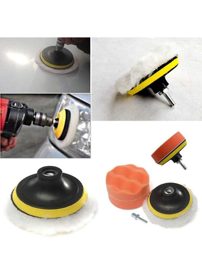 DIY Crafts Diy Crafts CTDIYHI27005 380mm Compound Drill Buffing Sponge Pads 9 Polishing Pads 1 Woolen Buffer and 1 Thread Drill Ada 2 Pack of 11 Multicolor  - Image 4