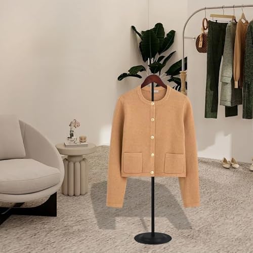 Eunika 2 Pack Adjustable T Shirt Display Flexible Shoulder Stand, 16-31 Inch Portable Metal Shirt Rack Display Stand Garment Coat Holder for Clothing Garment Coat Retail Vendor, Cloakroom - Image 5