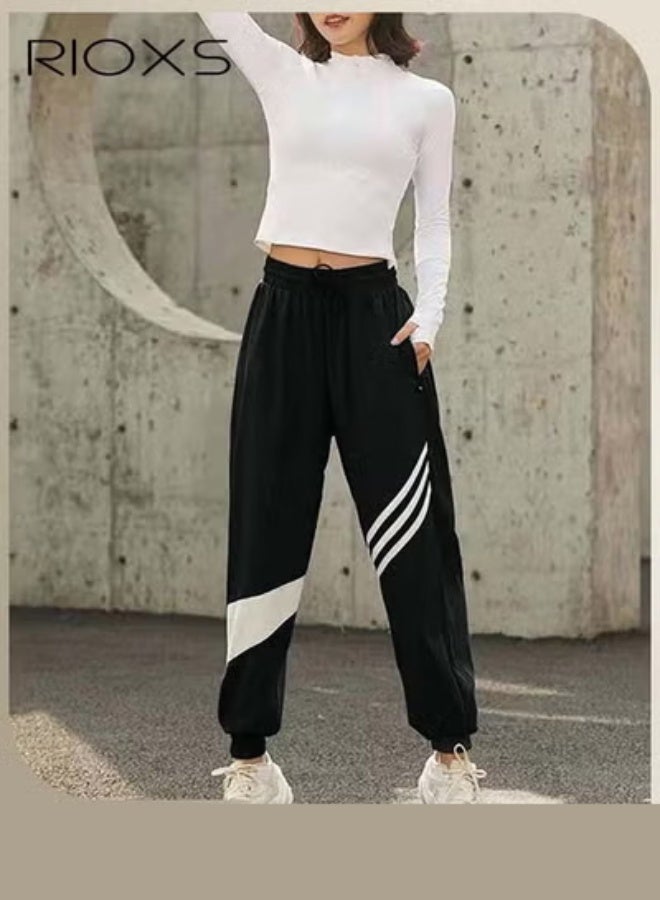 RIOXS Women's Athletic Workout Yoga Jogger-style High Waisted Gym Seamless Sportswear Pants Slim Fit Bodybuilding Pants - Image 1