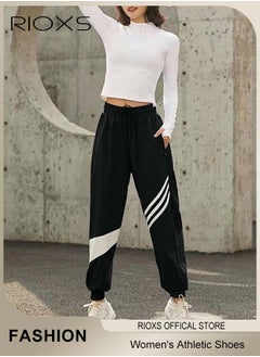 RIOXS Women's Athletic Workout Yoga Leggings High Waisted Gym Seamless Sportswear Pants Slim Fit Bodybuilding Pants  - Image 1
