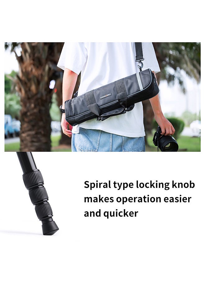 K&F Concept - K&F CONCEPT SA254T1 2.39M/94.1Inch Professional Photography Tripod Monopod Horizontal Camera Tripod Stand Aluminum Alloy 10kg/22lbs Load Capacity with 360°  Rotatable Ballhead for DSLR Camera - Image 1