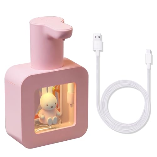 Mipow x Miffy Automatic Soap Dispenser Touchless 3 Adjustable Foam Levels Smart Sensor Hand Soap Dispenser for Bathroom Kitchen Home Office Pink Gifts for Girls - Image 1